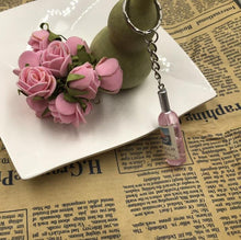 Load image into Gallery viewer, Fashion New Women/Men&#39;s Fashion Handmade Resin Wine Bottle Key Chains charm Key Rings Alloy Charms Gifts  Wholesale