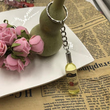 Load image into Gallery viewer, Fashion New Women/Men&#39;s Fashion Handmade Resin Wine Bottle Key Chains charm Key Rings Alloy Charms Gifts  Wholesale