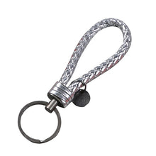 Load image into Gallery viewer, Double One New Braided Leather Keychain Rope Key Chain Ring Handmade DIY Pendant Car Keyrings Accessories for Men Women
