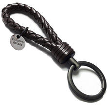 Load image into Gallery viewer, Double One New Braided Leather Keychain Rope Key Chain Ring Handmade DIY Pendant Car Keyrings Accessories for Men Women