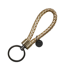 Load image into Gallery viewer, Double One New Braided Leather Keychain Rope Key Chain Ring Handmade DIY Pendant Car Keyrings Accessories for Men Women