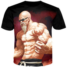 Load image into Gallery viewer, YOUTHUP 2018 Summer T Shirts Men Anime Print Dragon Ball 3D T-Shirt Oogway Tees Master Roshi Men T shirt Streetwear Plus Size