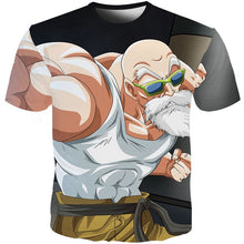 Load image into Gallery viewer, YOUTHUP 2018 Summer T Shirts Men Anime Print Dragon Ball 3D T-Shirt Oogway Tees Master Roshi Men T shirt Streetwear Plus Size