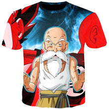 Load image into Gallery viewer, YOUTHUP 2018 Summer T Shirts Men Anime Print Dragon Ball 3D T-Shirt Oogway Tees Master Roshi Men T shirt Streetwear Plus Size