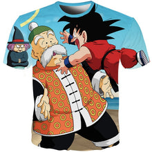 Load image into Gallery viewer, YOUTHUP 2018 Summer T Shirts Men Anime Print Dragon Ball 3D T-Shirt Oogway Tees Master Roshi Men T shirt Streetwear Plus Size