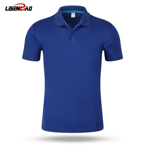 2018 top Men Polo Shirt Men 's Business Casual solid polo Summer Style Polos Short Sleeve Solid Shirt Blouse