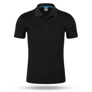 2018 top Men Polo Shirt Men 's Business Casual solid polo Summer Style Polos Short Sleeve Solid Shirt Blouse