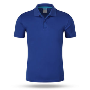 2018 top Men Polo Shirt Men 's Business Casual solid polo Summer Style Polos Short Sleeve Solid Shirt Blouse