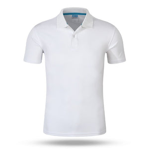 2018 top Men Polo Shirt Men 's Business Casual solid polo Summer Style Polos Short Sleeve Solid Shirt Blouse