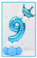 Load image into Gallery viewer, 16pcs/pack Pink Blue 0-9 Numbers Large Helium Number Foil Children Festivals Dekoration Birthday Party Toy hat for Kids