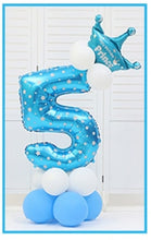 Load image into Gallery viewer, 16pcs/pack Pink Blue 0-9 Numbers Large Helium Number Foil Children Festivals Dekoration Birthday Party Toy hat for Kids