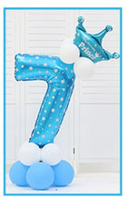 Load image into Gallery viewer, 16pcs/pack Pink Blue 0-9 Numbers Large Helium Number Foil Children Festivals Dekoration Birthday Party Toy hat for Kids