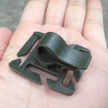 Load image into Gallery viewer, 2PCS EDC Drink Tube Clip Gear Water Pipe Hose Clamp Backpack Molle Carabiner Tactical Buckle Outdoor Camping Hike Accessories