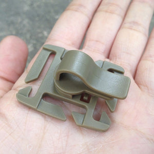 2PCS EDC Drink Tube Clip Gear Water Pipe Hose Clamp Backpack Molle Carabiner Tactical Buckle Outdoor Camping Hike Accessories