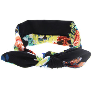 EE BABY Lovely Bowknot Elastic Head Bands For Baby Girls Headband For Children Tuban Baby Baby Accessories Floral Hair haarband
