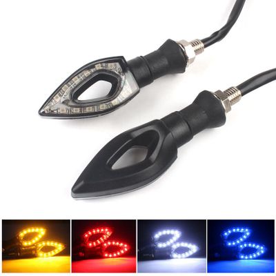 2pc 12 LED Turn Signal Motorcycle Turn Signals Light Tail Lights Indicators for Moto Motorbike Motorcycle Accessories yellow red