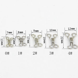 24pcs/lot shirt Hook and Eye Fastener Metal buckle button for Bra/Dress/Corset/collar/bag wraps quilt/shirt/garment accessories