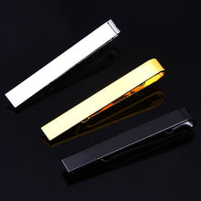 Load image into Gallery viewer, Classic Men Tie Pin Clips of Casual Style Tie Clip Fashion Jewelry Exquisite Wedding Tie Bar Silver And Golden Color