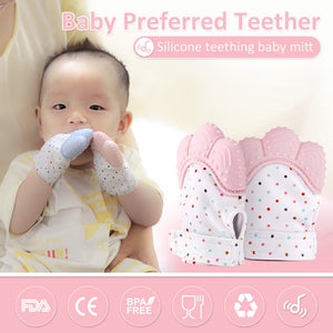 Silicone Teether Baby Pacifier Gloves & Mittens Teething Chewable Newborn Nursing Teether Infant BPA Free Pastel Toys for Child