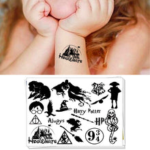 Load image into Gallery viewer, Novelty Gag Toys Children Temporary Tattoo Sticker Cartoon Tatto Body Art Cosplay for Harry Potter Fans Waterproof 2-3 Days