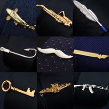Load image into Gallery viewer, Creative Men Tie Clip Multifarious Shape Stainless Steel Metal Tie Clip for Men Tie Bar Elegant Necktie Clips Pin For Mens Gift