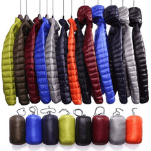 Load image into Gallery viewer, QUANBO Brand Autumn Winter Light Down Jacket Men&#39;s Fashion Hooded Short Large Ultra-thin Lightweight Youth Slim Coat 5XL
