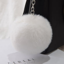 Load image into Gallery viewer, 20 Colors Fluffy Fur Pom Pom Keychains Soft Faux Rex Rabbit Fur Ball Car Keyring Pompom Key Chains Women Bag Pendant Jewelry Diy