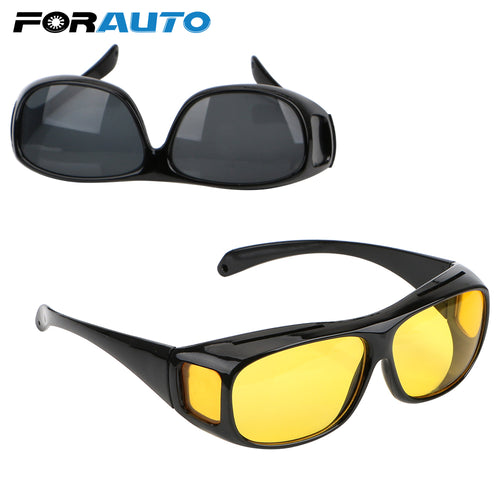 FORAUTO Night Vision Driver Goggles Unisex HD Vision Sun Glasses Car Driving Glasses UV Protection Polarized Sunglasses Eyewear