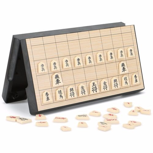 Foldable Magnetic Folding Shogi Set Boxed Portable Japanese Chess Game Sho-gi Exercise logical thinking 25*25*2 cm