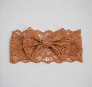 baby girl headband Infant hair accessories band bows newborn Headwear tiara headwrap hairband Gift Toddlers Lace clothes