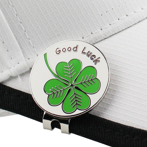 Free Shipping Lucky clover Golf Cap Clip Golf Ball Marker Alloy Professional 1.18