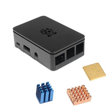 Load image into Gallery viewer, Protective Case For Raspberry Pi Enclosure Cover with Aluminum Heatsink Cooling Fan for Raspberry Pi 3 Model B + Plus,PI 3 / 2