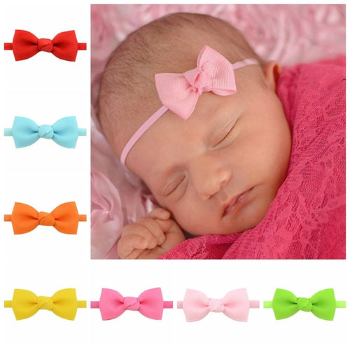 baby girl headband Infant hair accessories cloth Tie bows Headwear tiara Gift Toddlers bandage Ribbon newborn headwrap