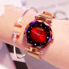 Load image into Gallery viewer, Luxury Rose Gold Women Watches Fashion Diamond Ladies Starry Sky Magnet Watch Waterproof Female Wristwatch For Gift Clock 2019