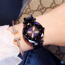 Load image into Gallery viewer, Luxury Rose Gold Women Watches Fashion Diamond Ladies Starry Sky Magnet Watch Waterproof Female Wristwatch For Gift Clock 2019