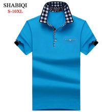 Load image into Gallery viewer, SHABIQI Classic Brand Men shirt Men Polo Shirt Men Short Sleeve Polos Shirt Casual Polo Shirt Plus Size 6XL 7XL 8XL 9XL 10XL