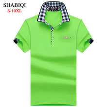 Load image into Gallery viewer, SHABIQI Classic Brand Men shirt Men Polo Shirt Men Short Sleeve Polos Shirt Casual Polo Shirt Plus Size 6XL 7XL 8XL 9XL 10XL
