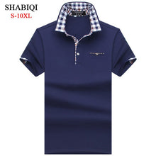 Load image into Gallery viewer, SHABIQI Classic Brand Men shirt Men Polo Shirt Men Short Sleeve Polos Shirt Casual Polo Shirt Plus Size 6XL 7XL 8XL 9XL 10XL