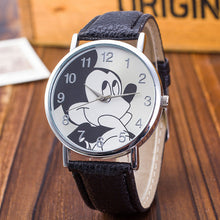 Load image into Gallery viewer, New Women Watch Mickey Mouse Pattern Fashion Quartz Watches Casual Cartoon Leather Clock Girls Kids Wristwatch Relogio Feminino