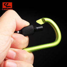 Load image into Gallery viewer, 8cm Aluminum Alloy Carabiner D-Ring Key Chain Clip Multi-color Camping Keyring Snap Hook Outdoor Travel Kit Quickdraws CL128