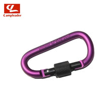 Load image into Gallery viewer, 8cm Aluminum Alloy Carabiner D-Ring Key Chain Clip Multi-color Camping Keyring Snap Hook Outdoor Travel Kit Quickdraws CL128