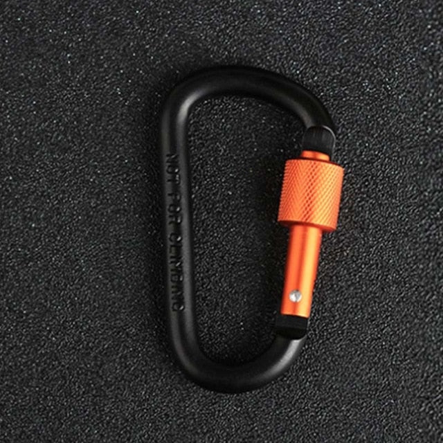 8cm Aluminum Alloy Carabiner D-Ring Key Chain Clip Multi-color Camping Keyring Snap Hook Outdoor Travel Kit Quickdraws CL128