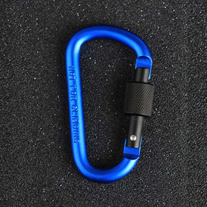 8cm Aluminum Alloy Carabiner D-Ring Key Chain Clip Multi-color Camping Keyring Snap Hook Outdoor Travel Kit Quickdraws CL128