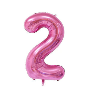 32 inch Pink Blue 40 inch Red Foil Balloon Large Helium Number 0-9 Globo Birthday Party for Kids Party Cartoon Hat Decor