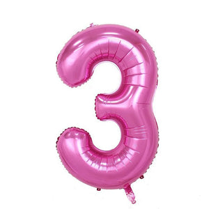 32 inch Pink Blue 40 inch Red Foil Balloon Large Helium Number 0-9 Globo Birthday Party for Kids Party Cartoon Hat Decor