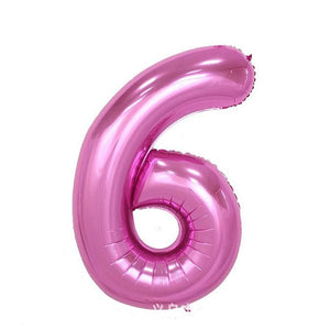 32 inch Pink Blue 40 inch Red Foil Balloon Large Helium Number 0-9 Globo Birthday Party for Kids Party Cartoon Hat Decor