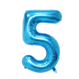 32 inch Pink Blue 40 inch Red Foil Balloon Large Helium Number 0-9 Globo Birthday Party for Kids Party Cartoon Hat Decor