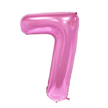 Load image into Gallery viewer, 32 inch Pink Blue 40 inch Red Foil Balloon Large Helium Number 0-9 Globo Birthday Party for Kids Party Cartoon Hat Decor