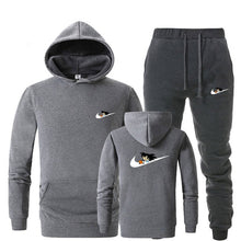 Load image into Gallery viewer, New 2018 Brand Tracksuit men thermal underwear Men Sportswear Sets Fleece Thick hoodie+Pants Sporting Suit Malechandal hombre