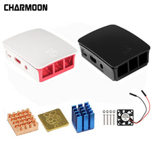 Load image into Gallery viewer, For Raspberry Pi 3 case Official ABS enclosure Raspberry pi 2 box shell from the Raspberry Pi Foundation+Cooling Fan